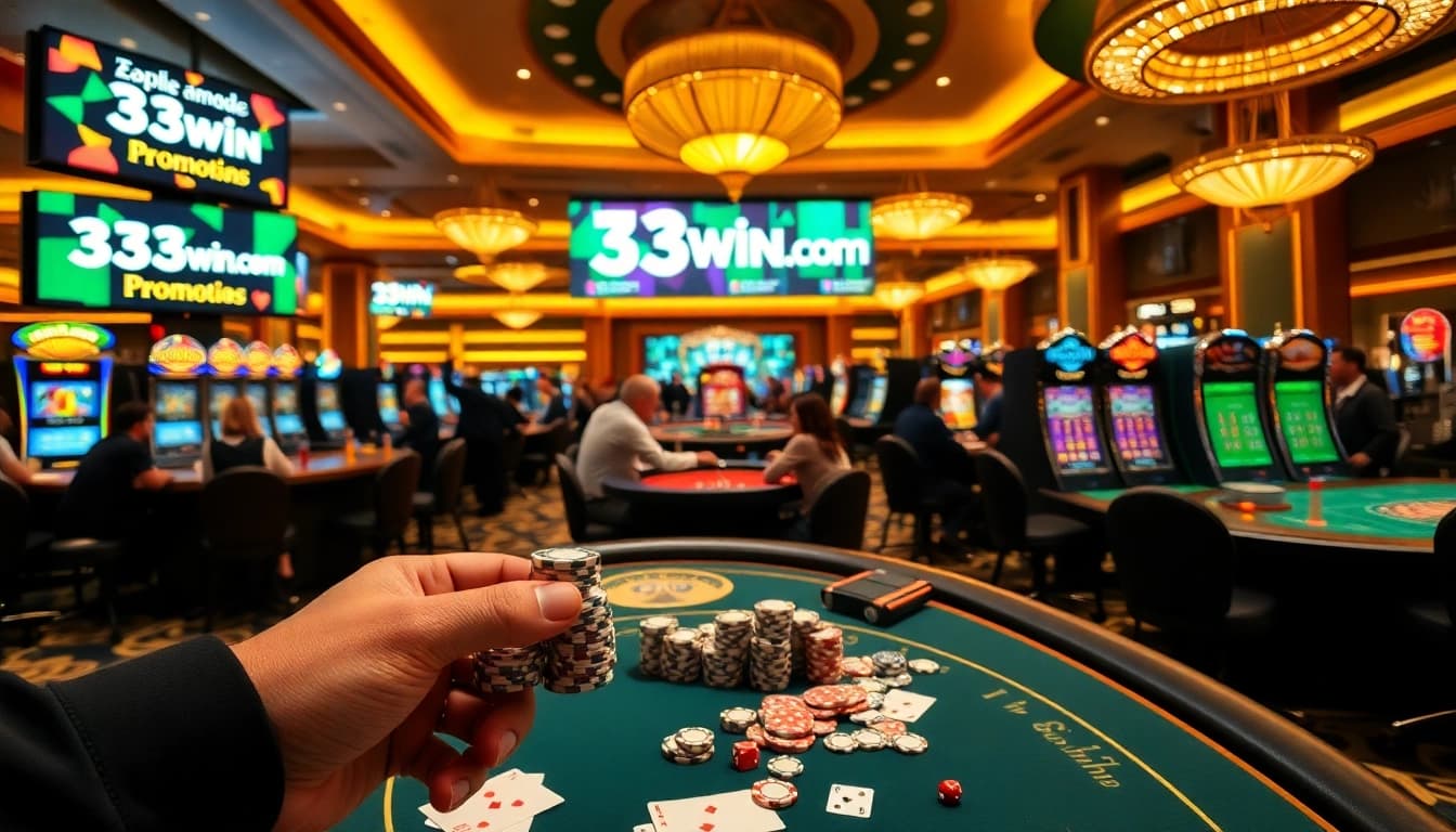 Experience the thrill of gaming with 33win com in a vibrant casino scene.