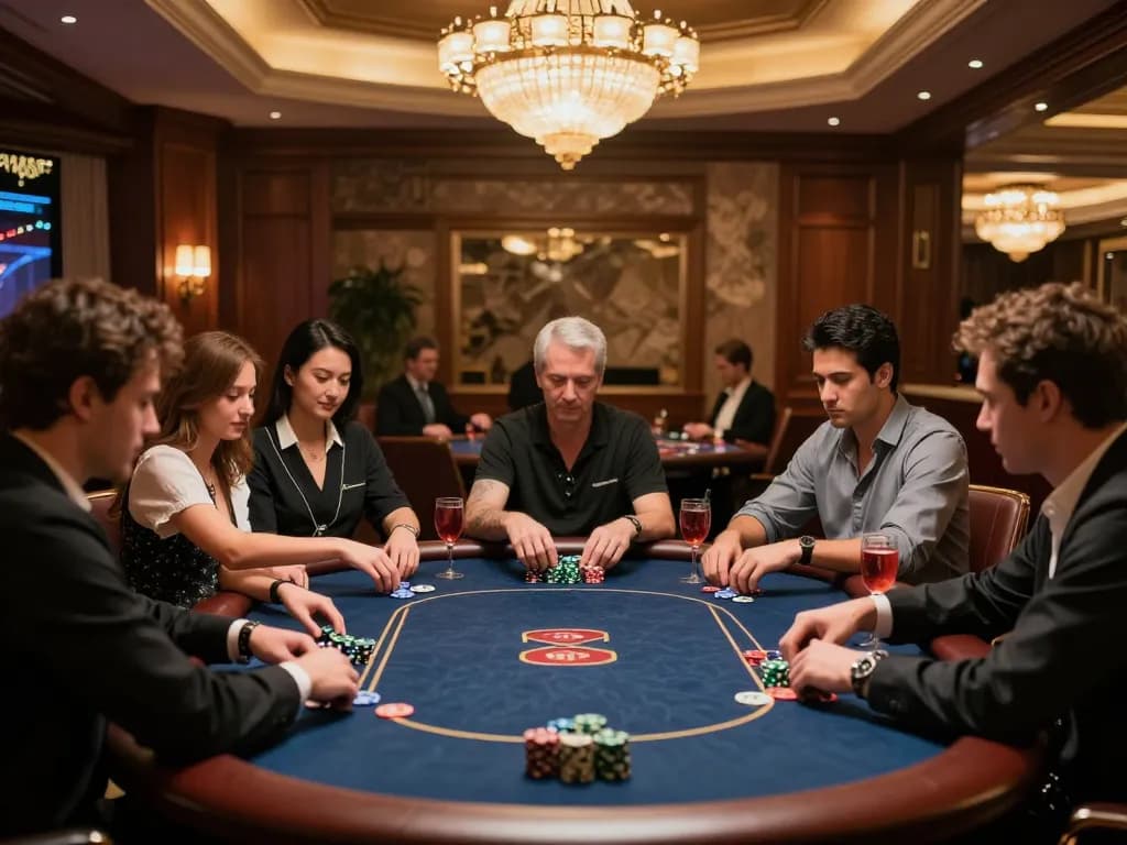 Exciting poker game in the VIP area showcasing high-stakes action at f168.ing.