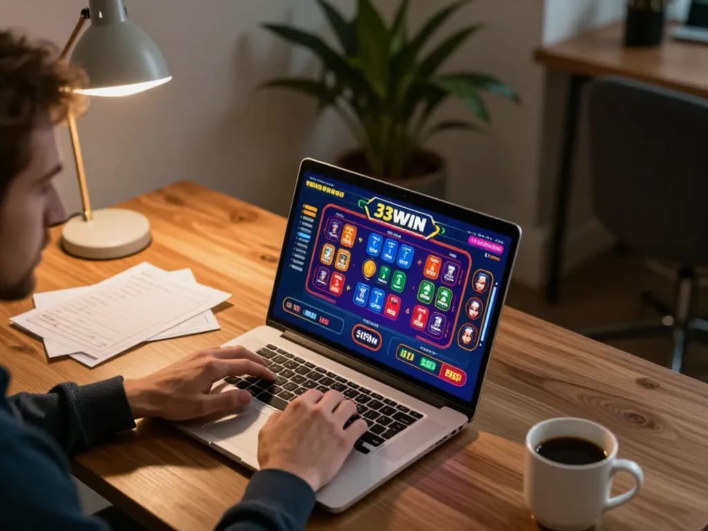 Experience the excitement of betting on the 33WIN app with live dealer games and strategic gameplay at home.