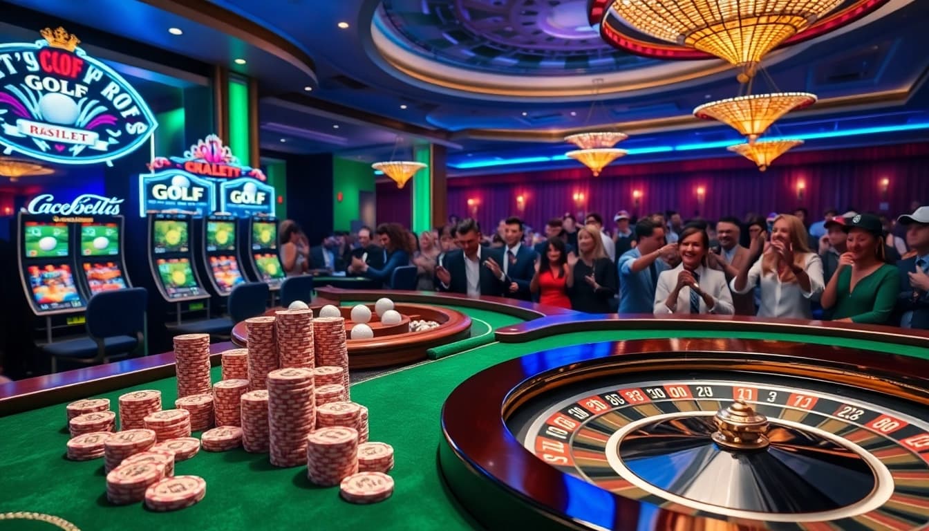Experience the excitement of https://mb66.golf/ with golf-themed slot machines and vibrant casino scenes.