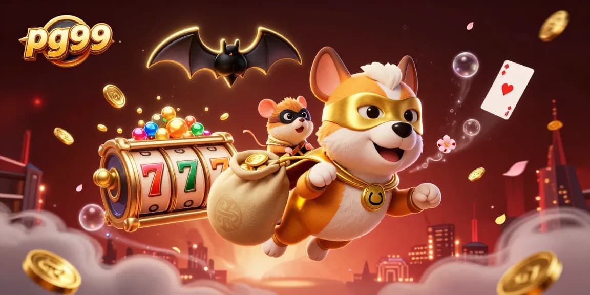 Experience thrilling wins at pg99 with our superhero dog amidst jackpot treasures.