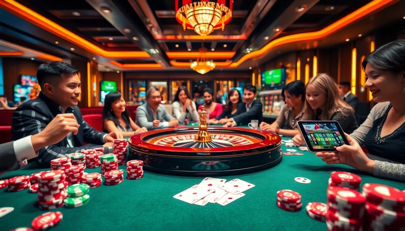 Experience the excitement of Cổng game hitclub with vibrant casino games and engaging players.