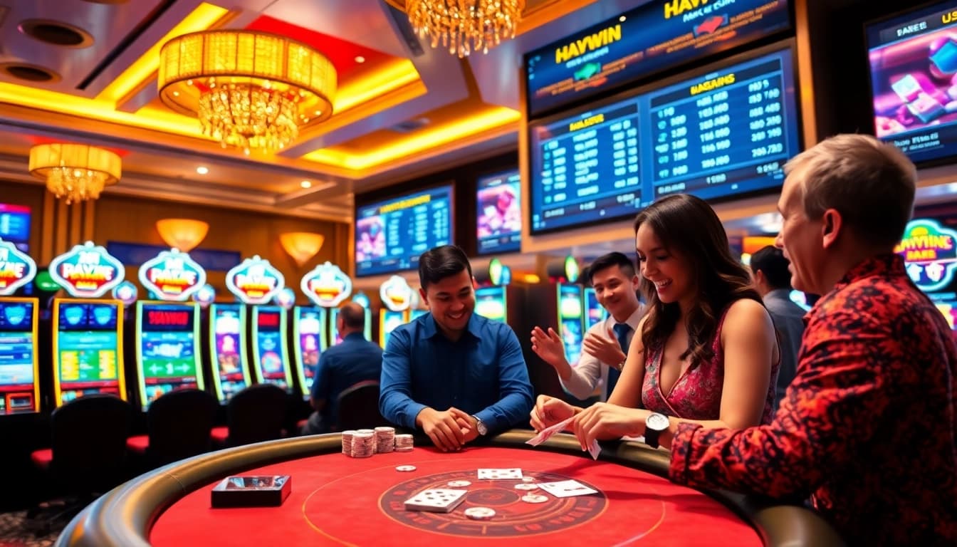 Experience the thrill of Haywin's casino with exciting games and winning moments.