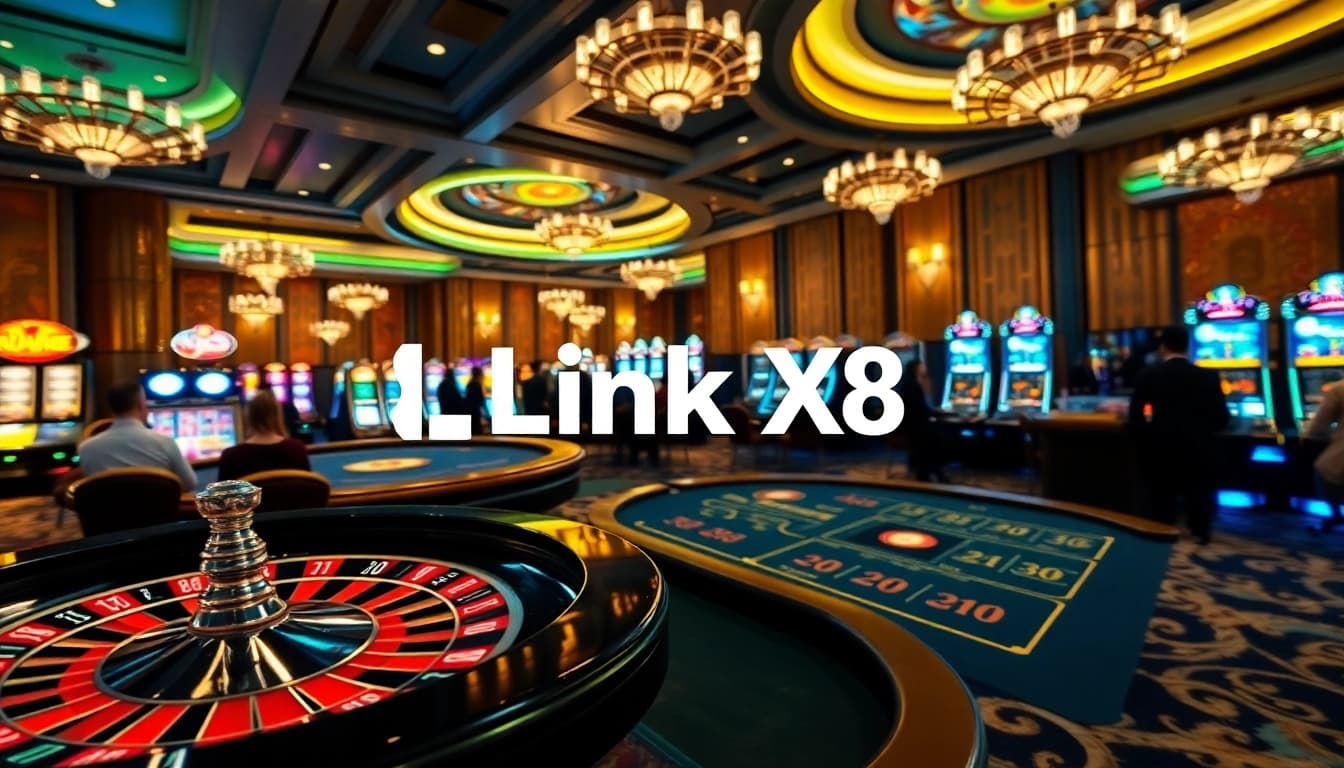 Experience thrilling gameplay with Link X88 in a vibrant casino setting full of excitement.