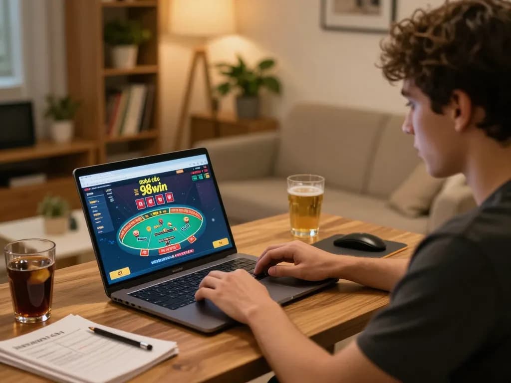 Engaging with the nhà cái 98win interface for an exciting online gaming experience at home