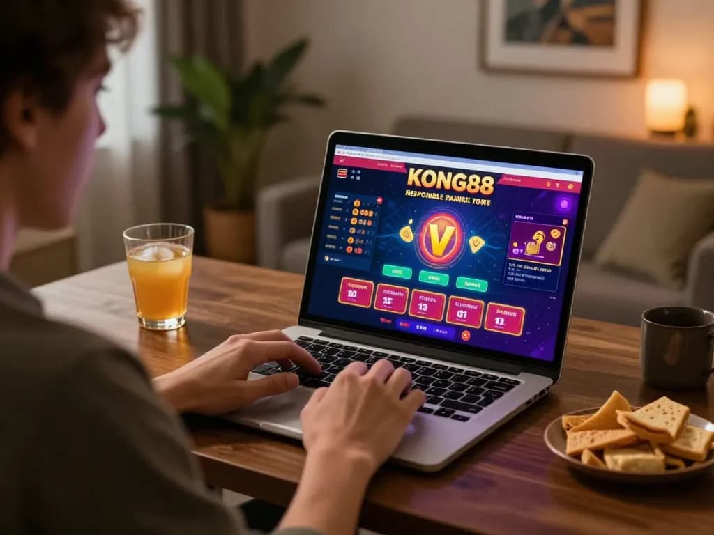 Engaging online KONG88 casino scene with a player set to place a strategic bet.