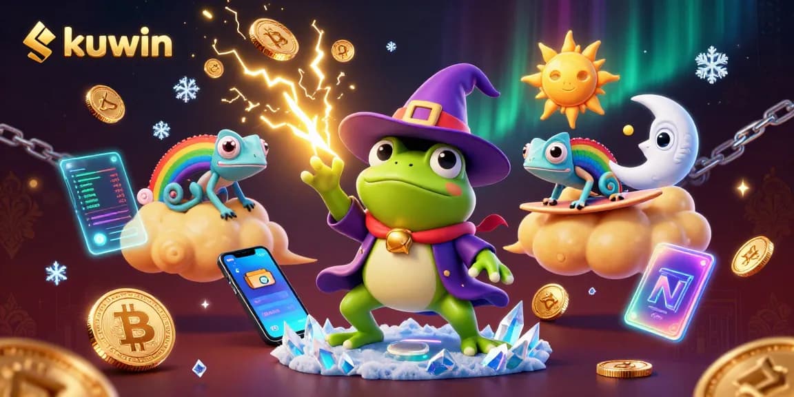 kuwin captures excitement with a vibrant 3D casino scene featuring whimsical characters and golden coins.