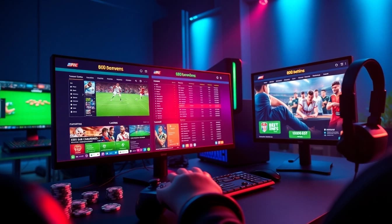Exciting gaming scene featuring online betting options on https://8kbetbh.com/ with vibrant visuals and modern technology.
