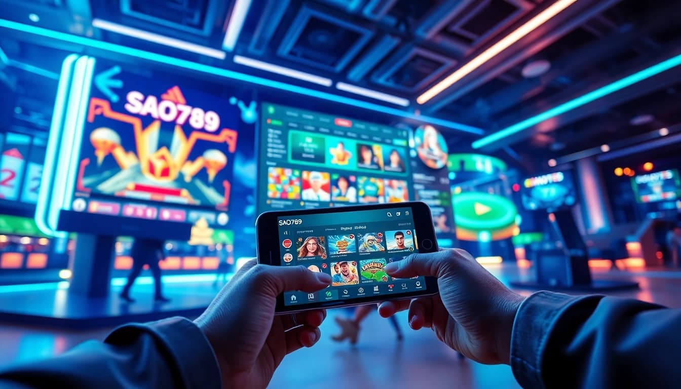 Experience the excitement of SAO789's online gaming platform with a vibrant interface and engaging gameplay.