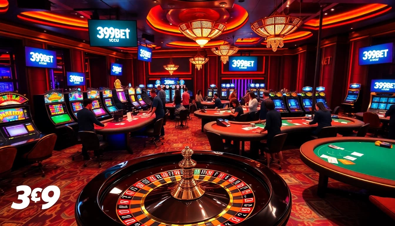 Engaged players relish the thrilling ambiance of 399BET Icu, surrounded by roulette, poker, and slot machines.