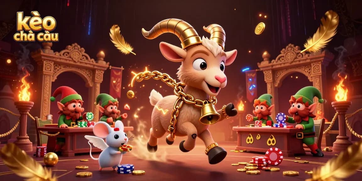 Experience thrilling kèo nhà cái action in a festive horror casino scene featuring playful characters.