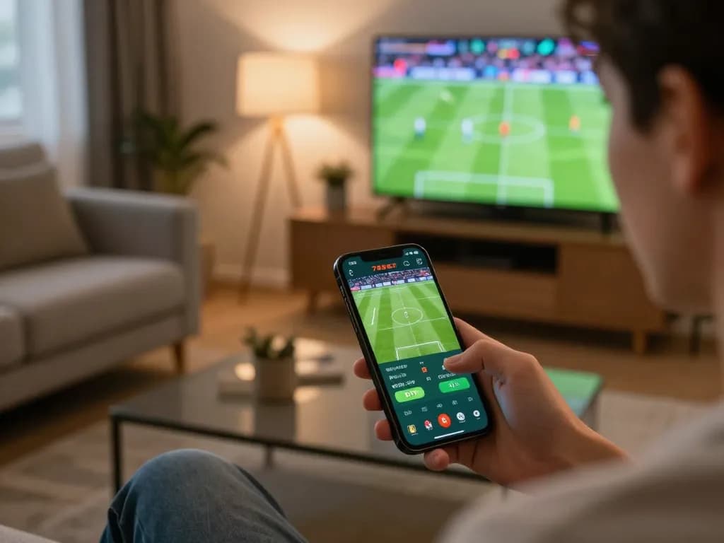 Engaging sports betting experience with 789BET app on smartphone.