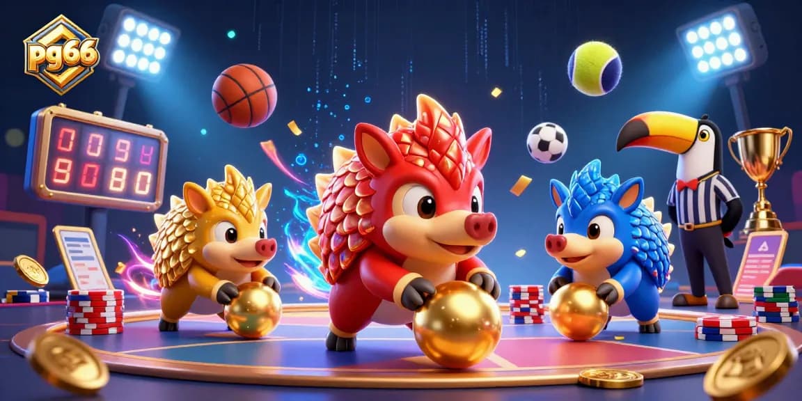 Experience exciting gameplay at pg66 with animated pangolins rolling through poker chips!