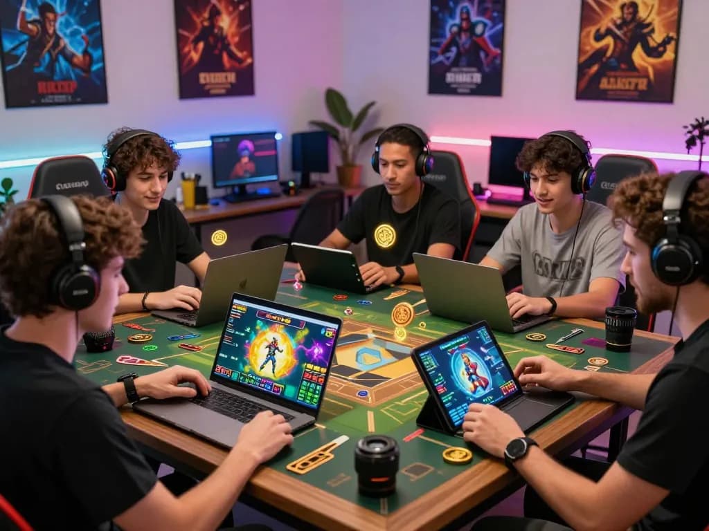 Engaged players enjoying a Rikvip online gaming session in a vibrant, interactive environment.