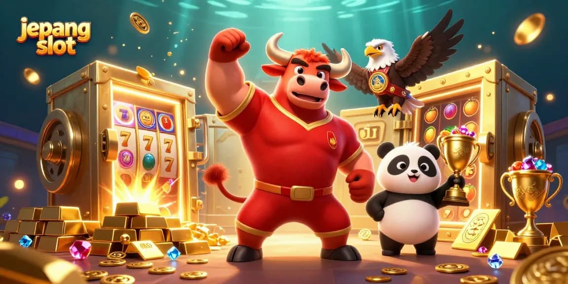 Spin to win with jepang slot, showcasing a vibrant casino scene packed with exciting elements.