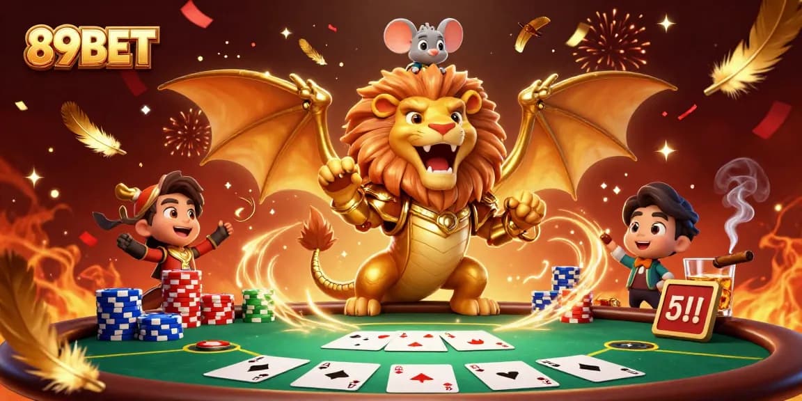 Experience epic wins with 89BET at our exciting casino games featuring poker chips and golden rewards.