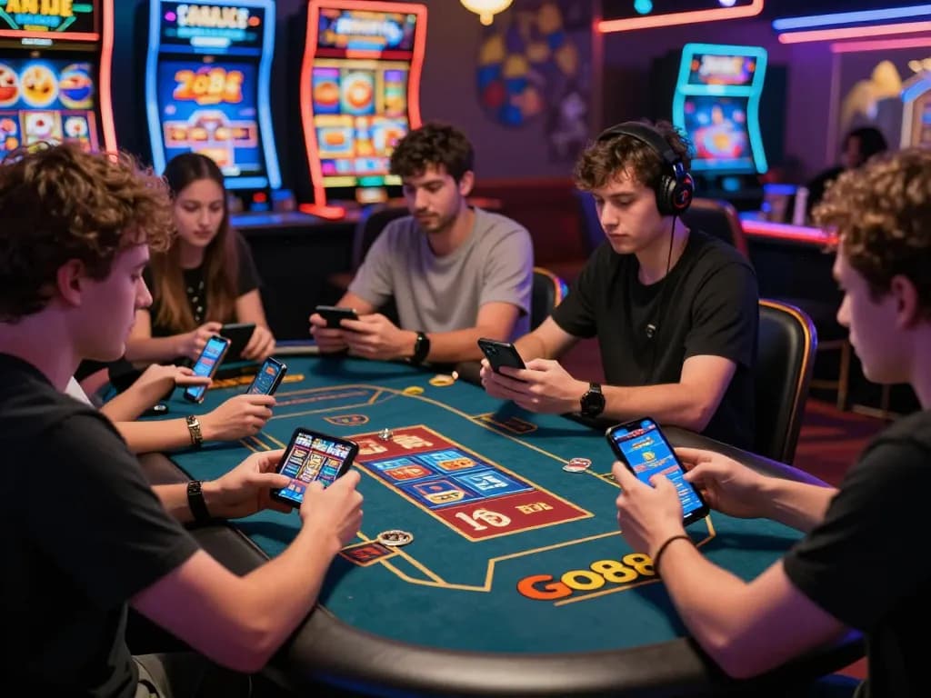 Go88 players enjoying a lively online gaming session with vibrant interface and engaging atmosphere.