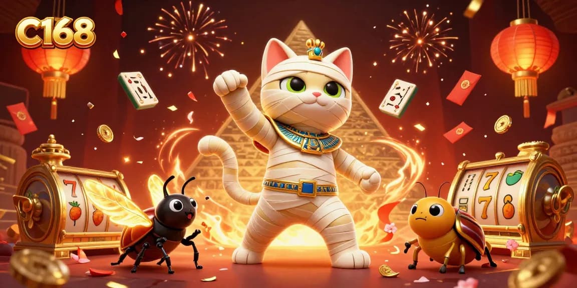 C168 offers thrilling gaming experiences with Egyptian themed characters and dynamic casino elements.