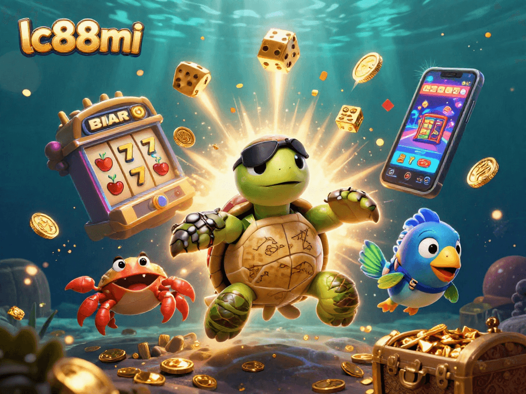 Experience the thrilling moments at lc88mi with a dynamic underwater casino scene filled with treasure and excitement.