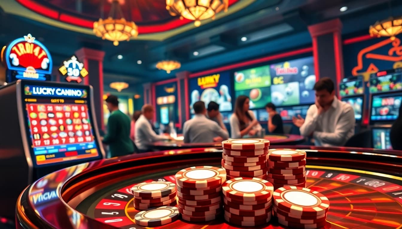 Experience the thrill of winning at Lucky88's exciting casino tables.