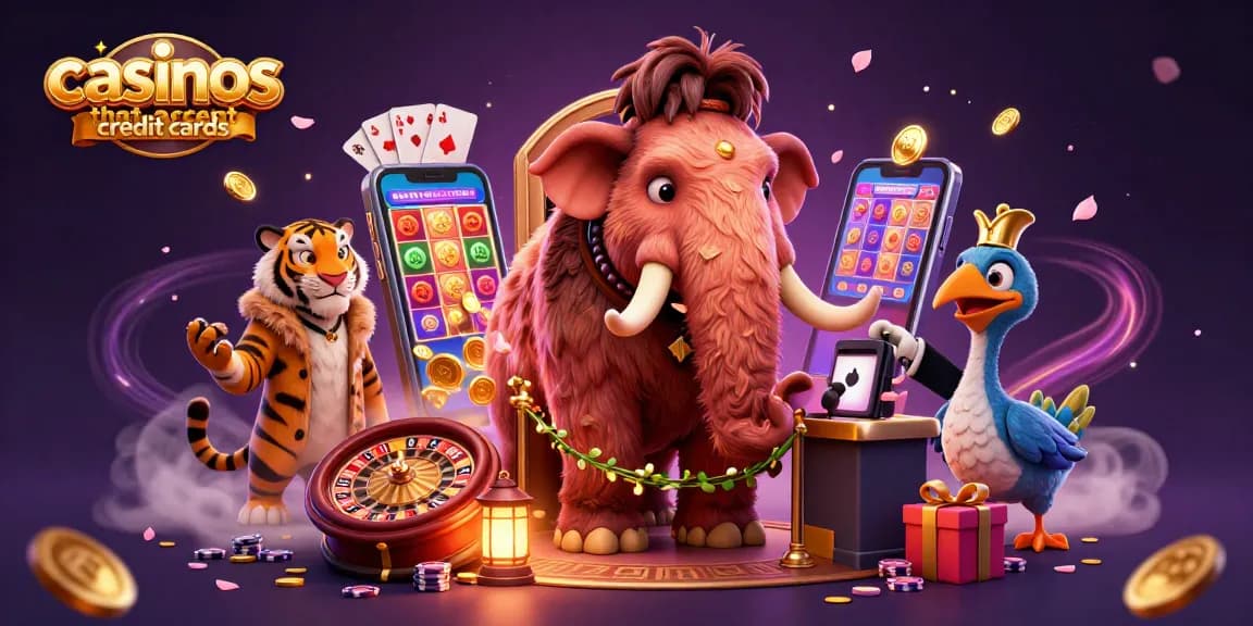 Experience thrilling gaming at casinos that accept credit cards with VIP characters and exciting slot games.