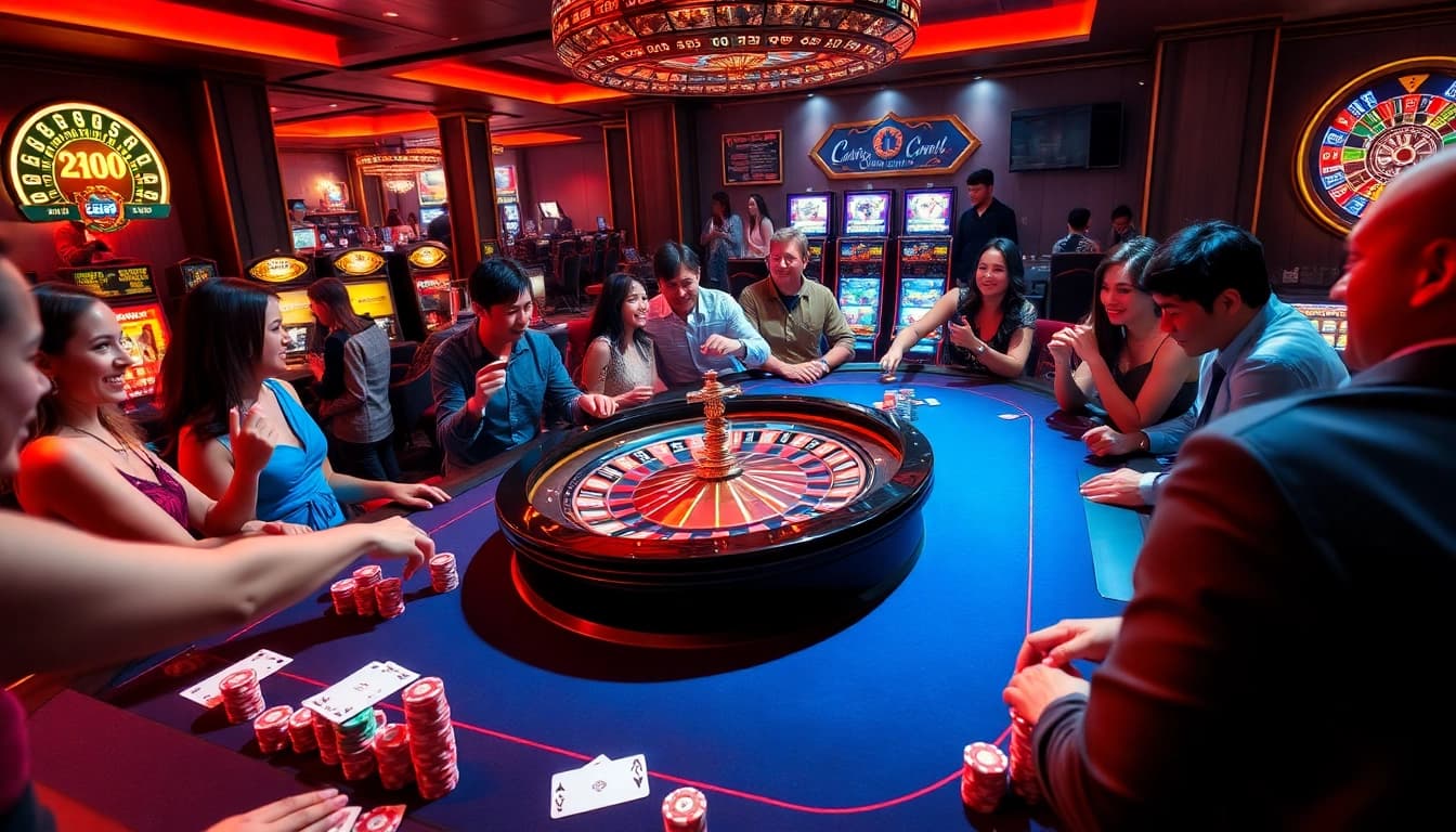 Experience the thrill of gaming at LC88 COM with vibrant casino tables and exciting gameplay.
