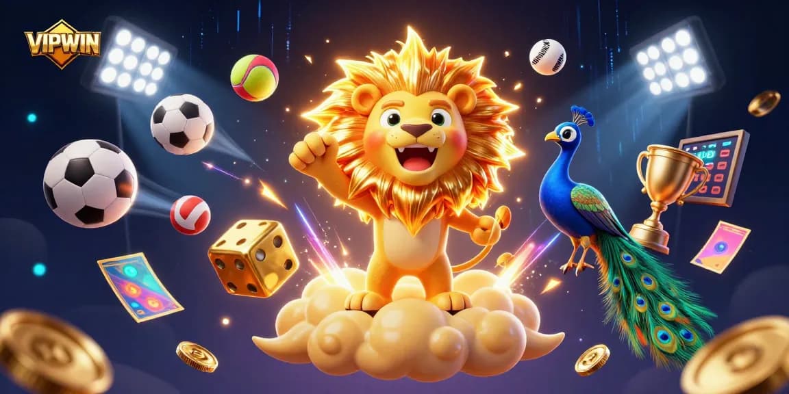 Experience thrilling games at VIPWIN's vibrant casino with sports elements and dynamic energy.