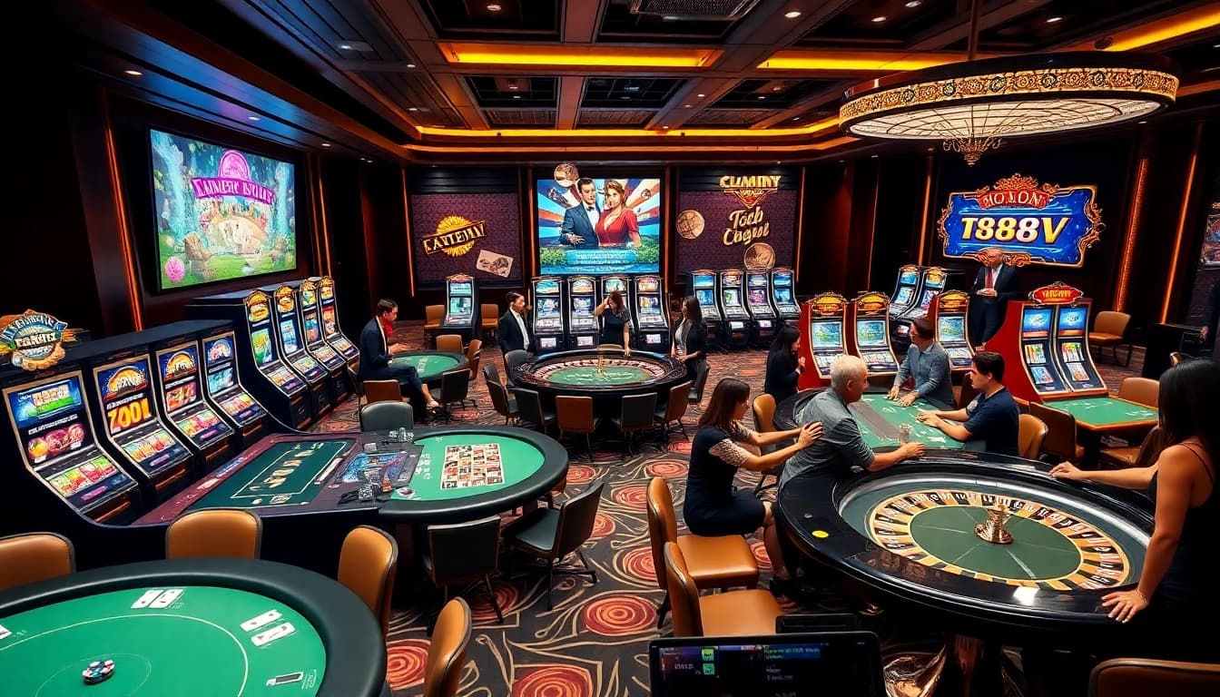 Experience the excitement of gambling at https://tg88v.com/ with vibrant casino tables and winning players.