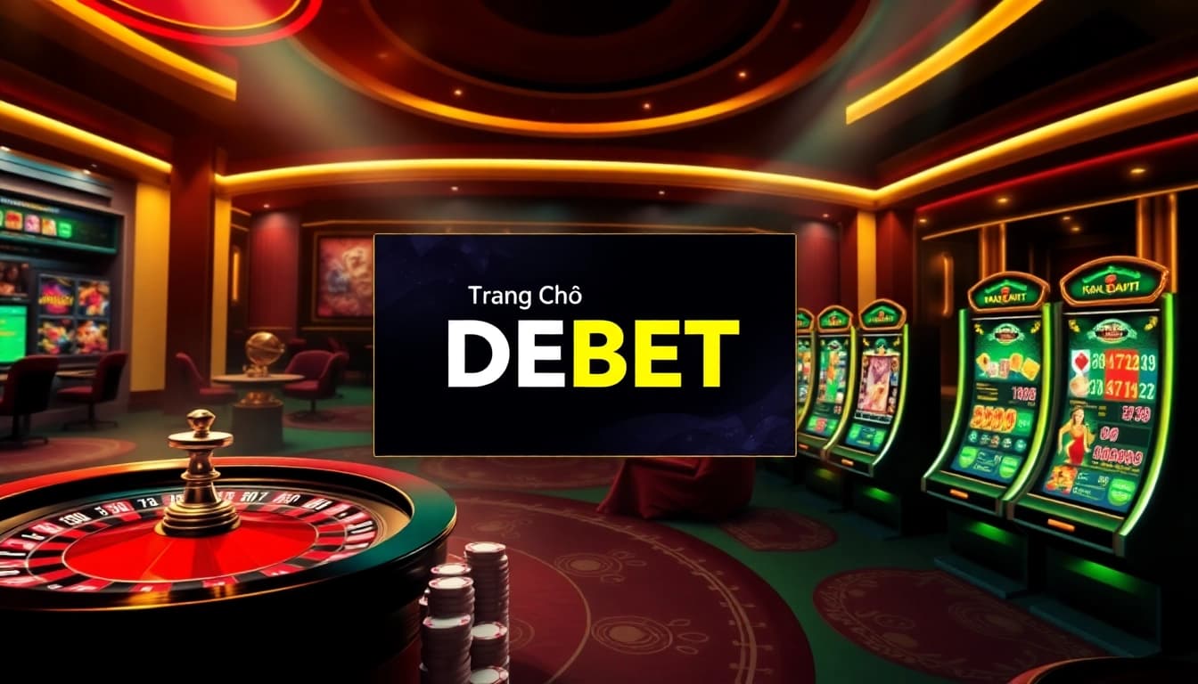 Experience the excitement of gambling at Trang Chủ DEBET with a vibrant online casino interface.