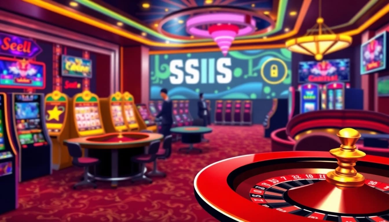 TR88 đăng nhập to a luxurious online casino, showcasing vibrant games and a professional interface.