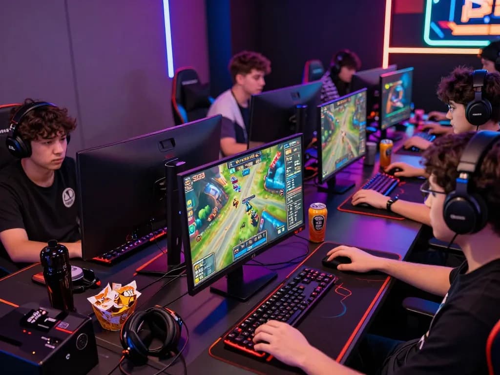Engaged players using https://sc88e.com/ during an exciting online gaming tournament, showcasing vibrant graphics and competitive atmosphere.