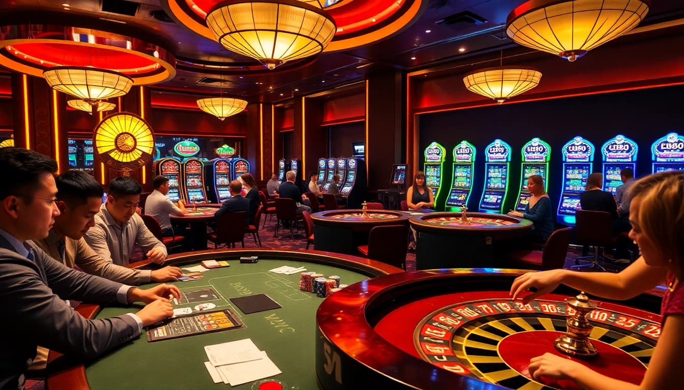 Experience thrilling gameplay at ee88's vibrant casino tables filled with excitement.