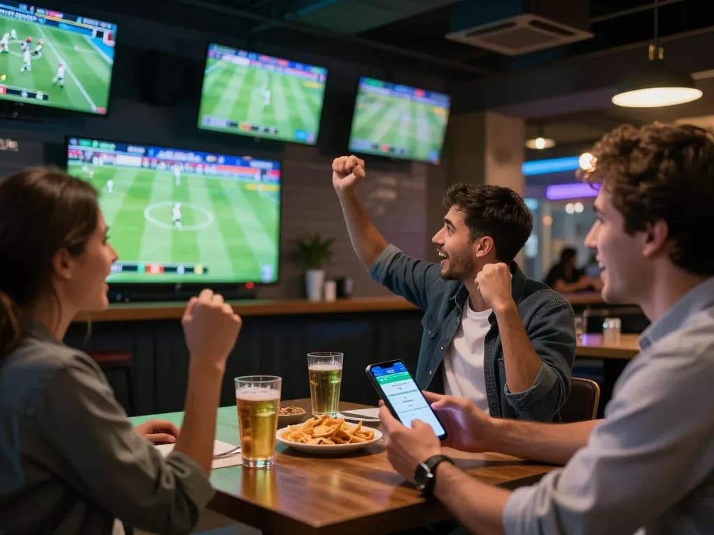 Engaging sports betting moment on keobongda mobile app during a live match