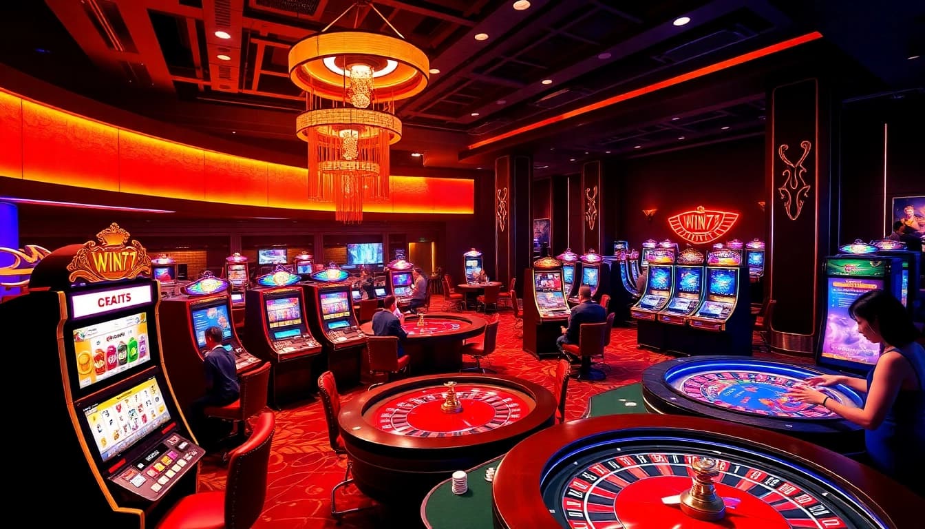 Win79 players enjoying a vibrant online casino experience with engaging games and betting.