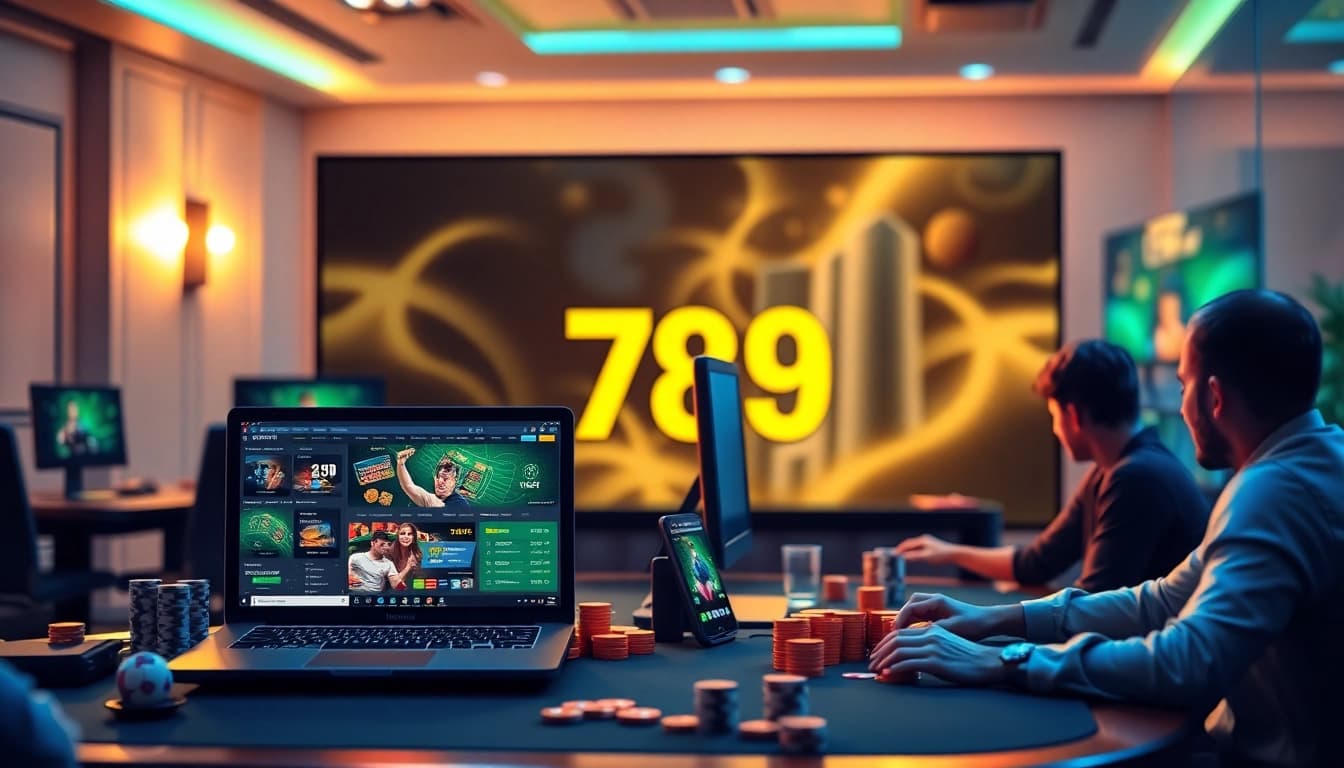 Immersive betting experience at 789bet platform with dynamic casino and gaming activities.