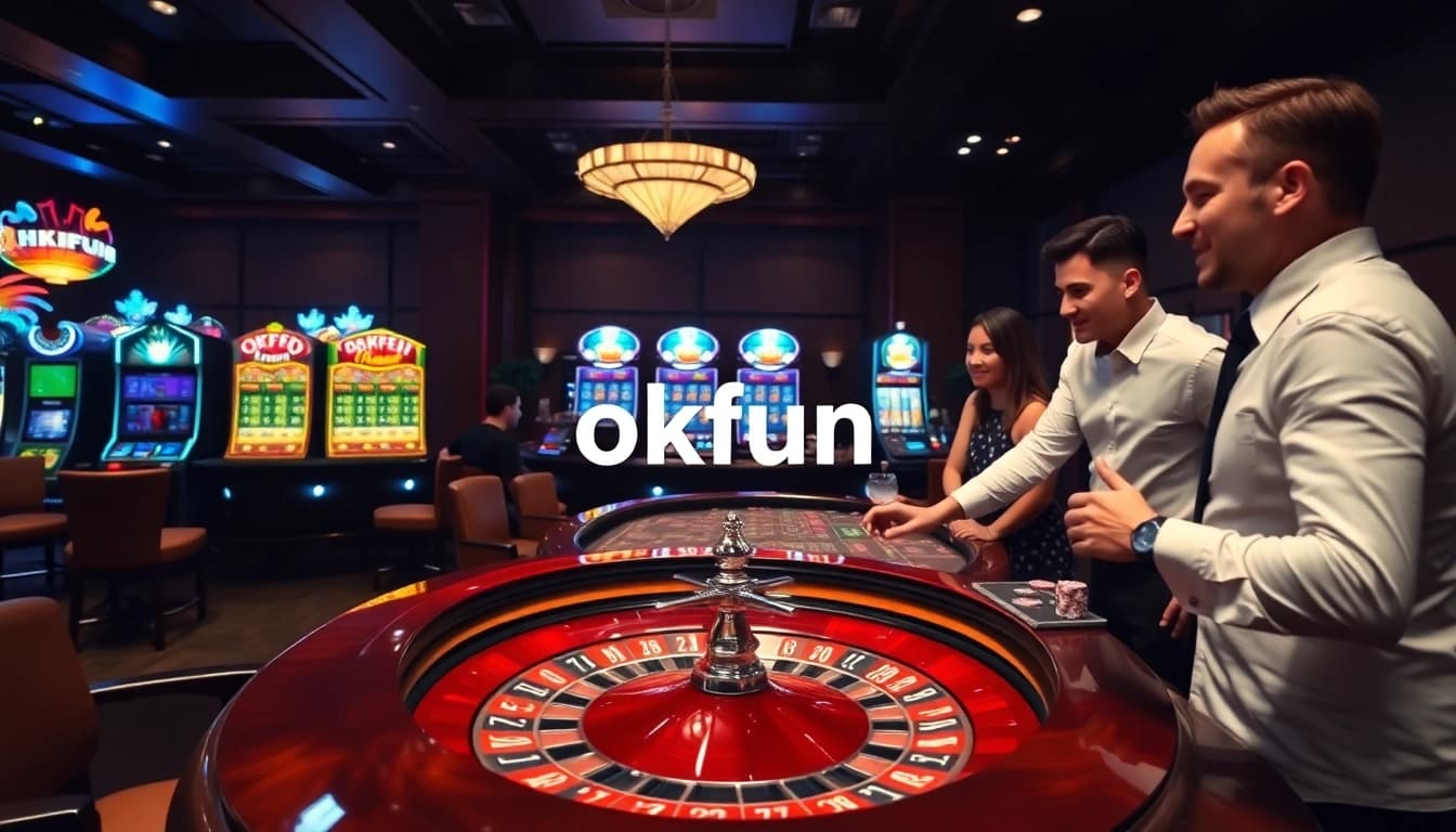 Experience the thrill of high-stakes gambling at okfun casino with live dealers and vibrant slot machines.