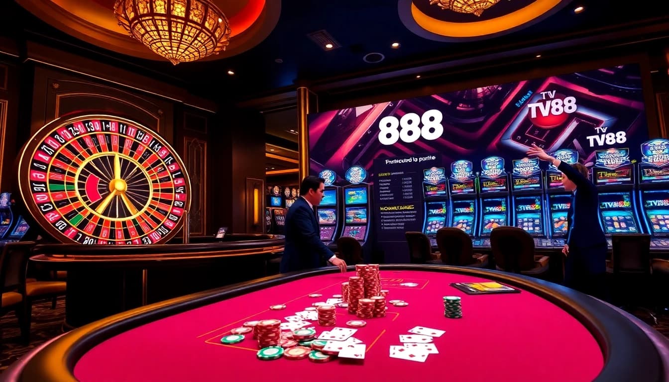 Experience thrilling gameplay at https://tv88.network/ with luxurious casino visuals and engaging dealers.