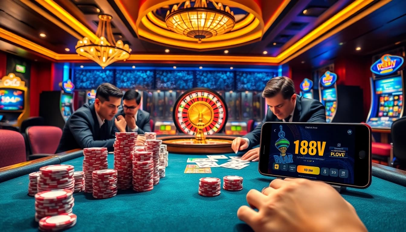 Experience the thrill of gaming at https://188v.today/ with high-stakes poker and vibrant casino atmosphere.