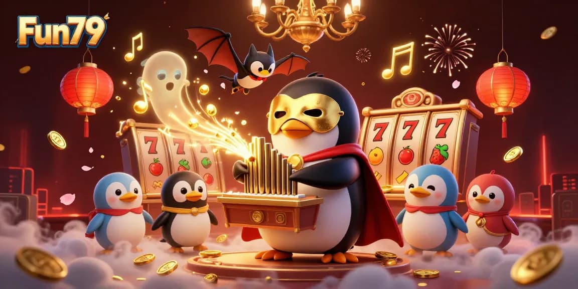 Win big at Fun79 with an exciting game scene featuring treasures and vibrant casino elements.