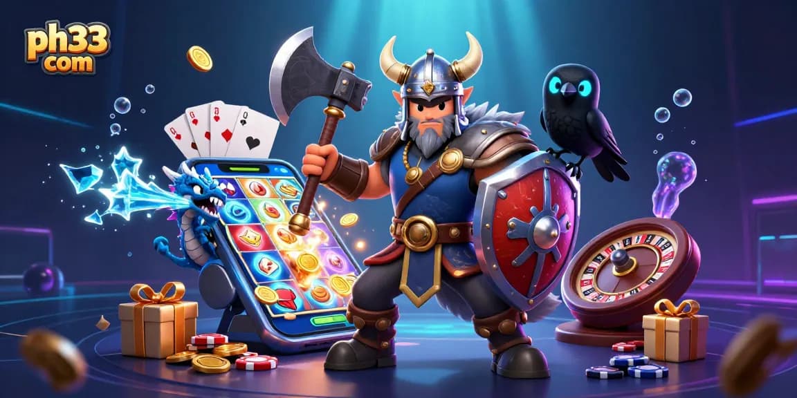 Experience thrilling games at ph33 com, featuring vibrant characters and dynamic casino elements