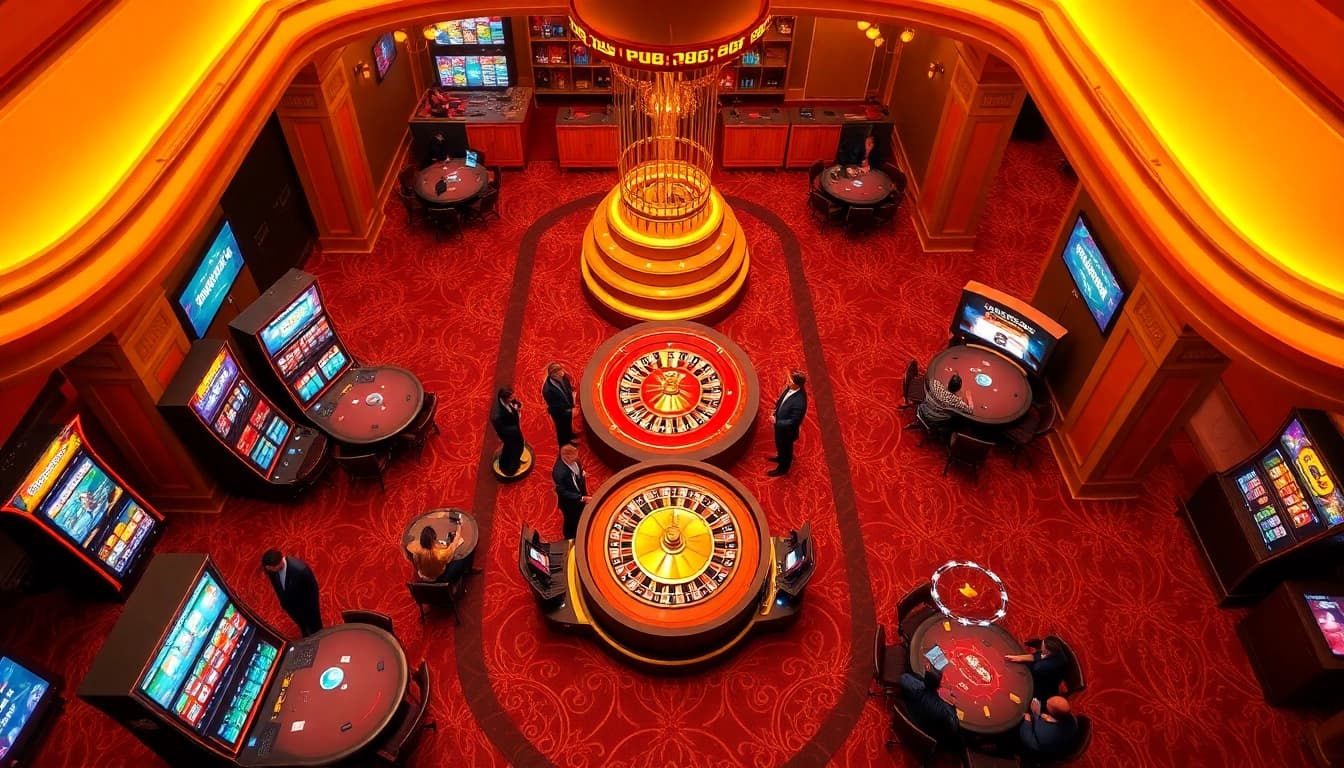 Join the action at Nhà cái PUB88 with excitement radiating from luxurious gambling tables.