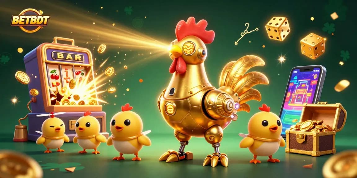 BetBDT players engaging in an exciting jackpot with dynamic elements and rewards from a vibrant casino.