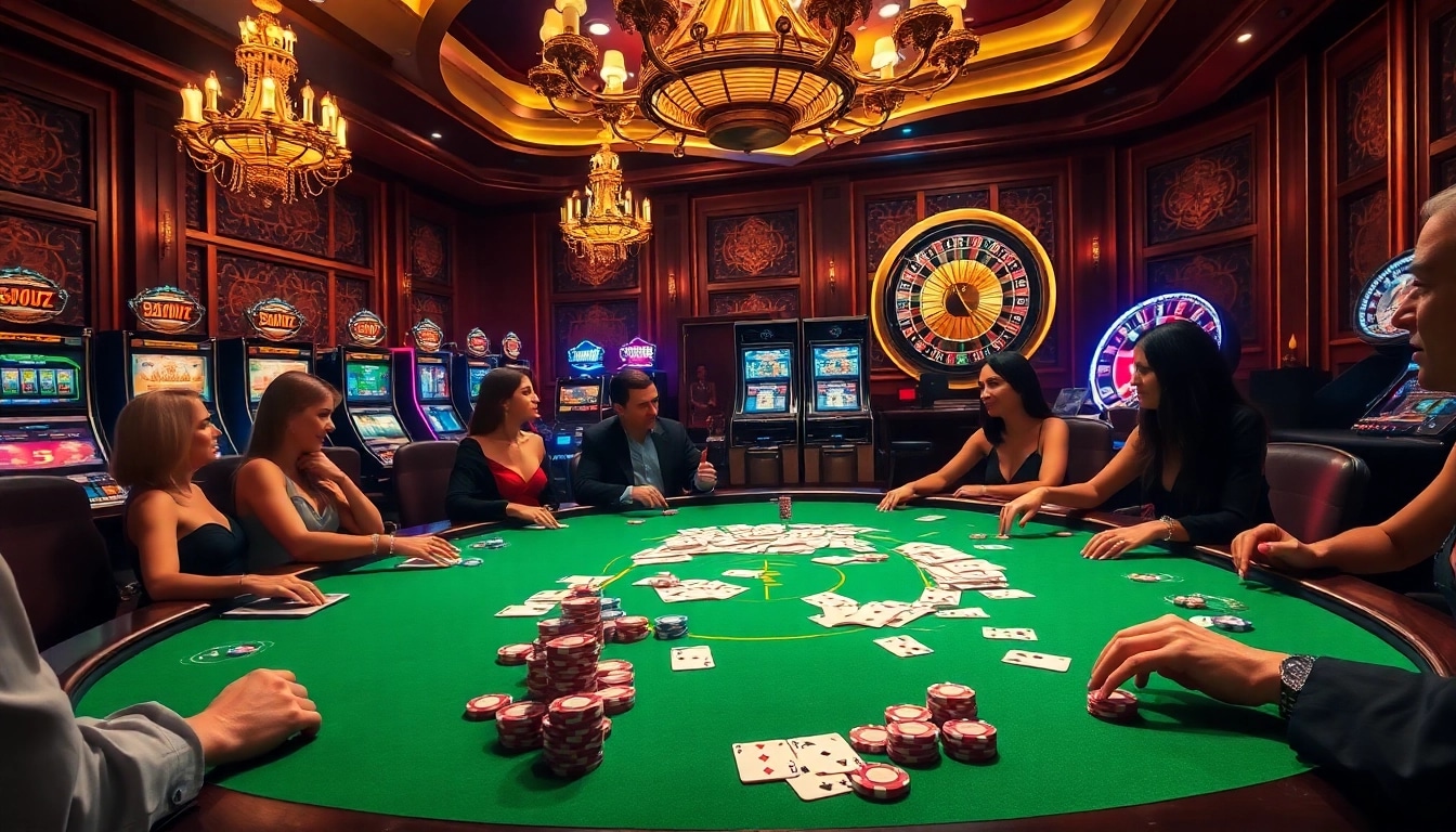 Experience the thrill of 'hay win' at a high-stakes casino poker table, showcasing vibrant chips and cards.