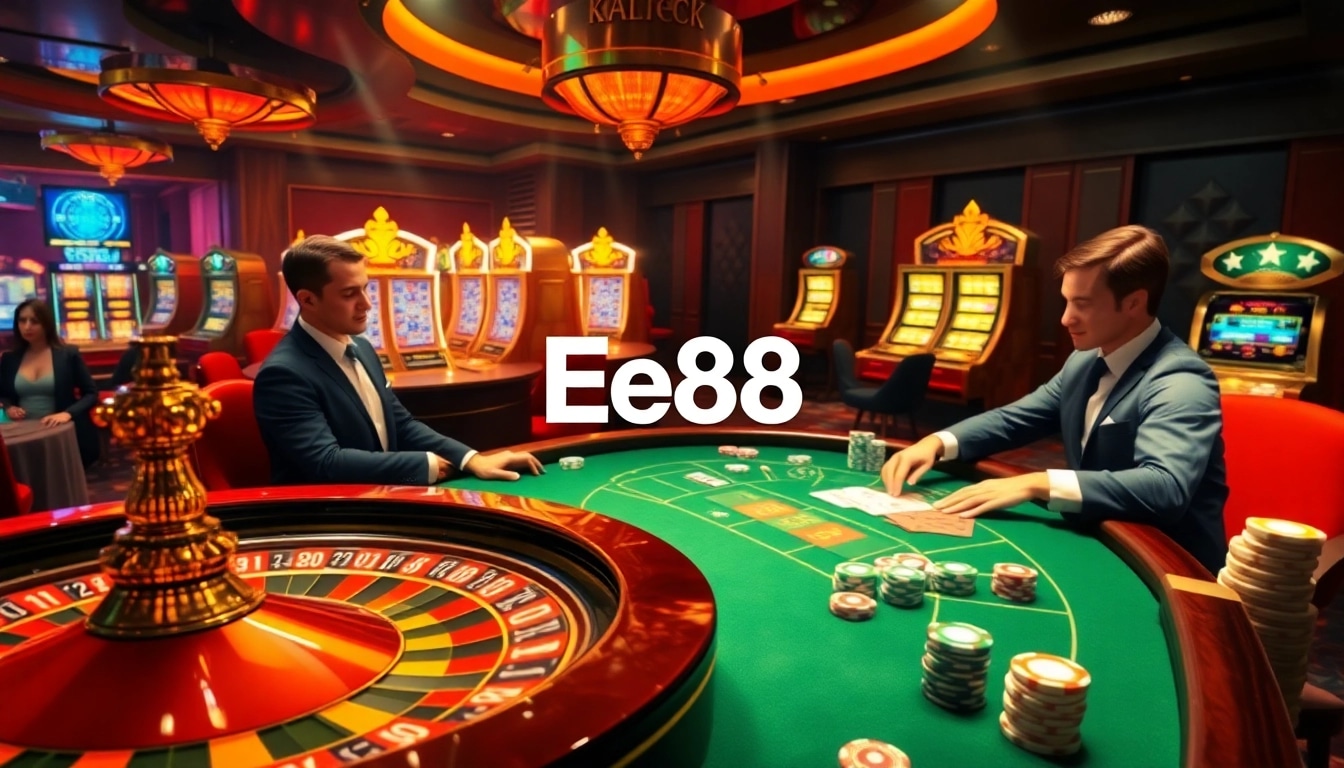 Experience excitement at Ee88's vibrant online casino with roulette, poker, and slot games.