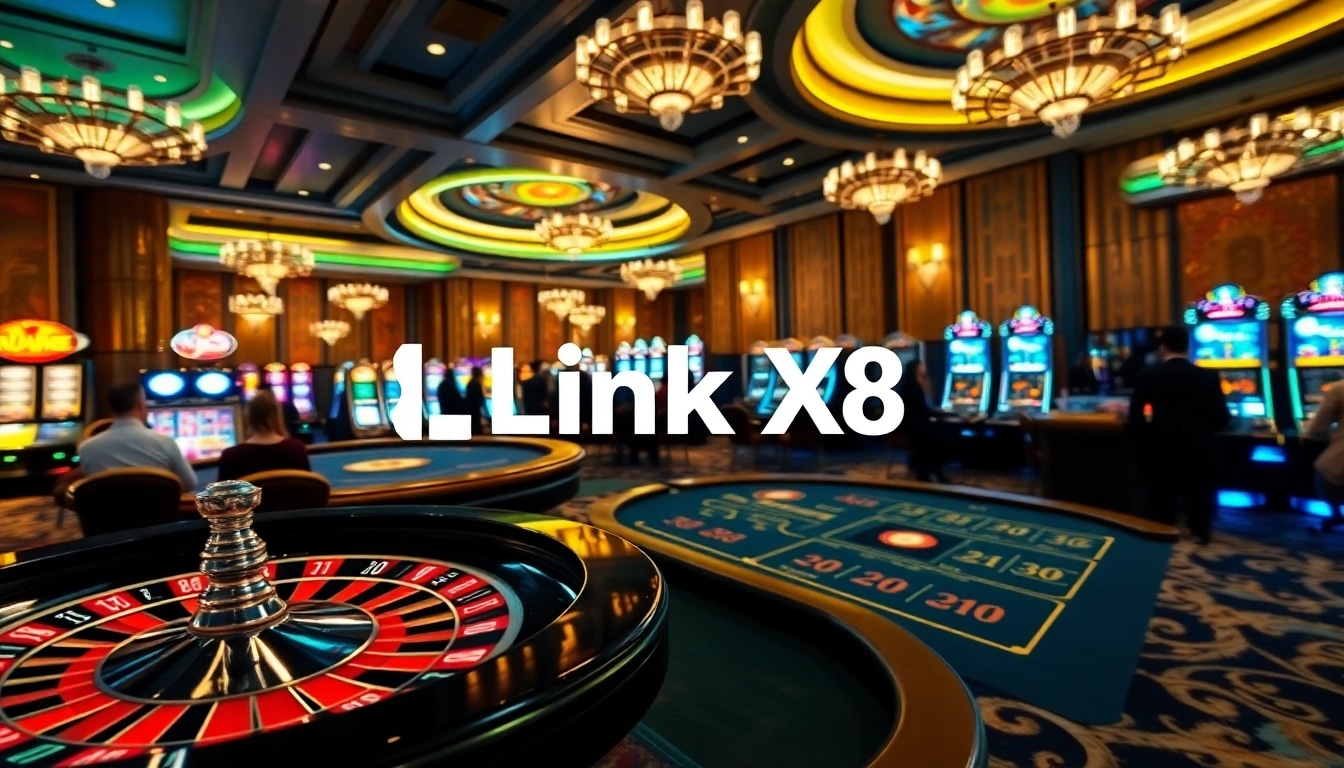 Experience thrilling gameplay with Link X88 in a vibrant casino setting full of excitement.