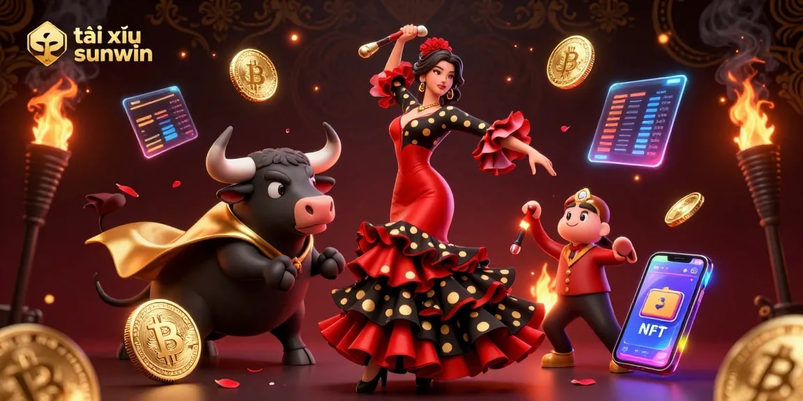 Experience thrilling tài xỉu sunwin gameplay with a captivating illustration showcasing excitement and energy.