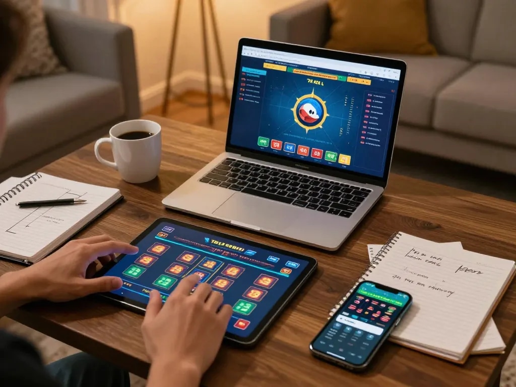 Tài Xỉu game interface on a laptop, highlighting online gambling strategy and engagement.