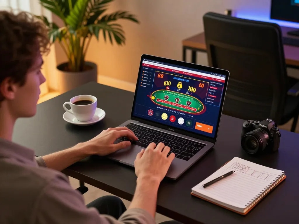 Engaging online blackjack gameplay at home using 789win interface for strategic betting.