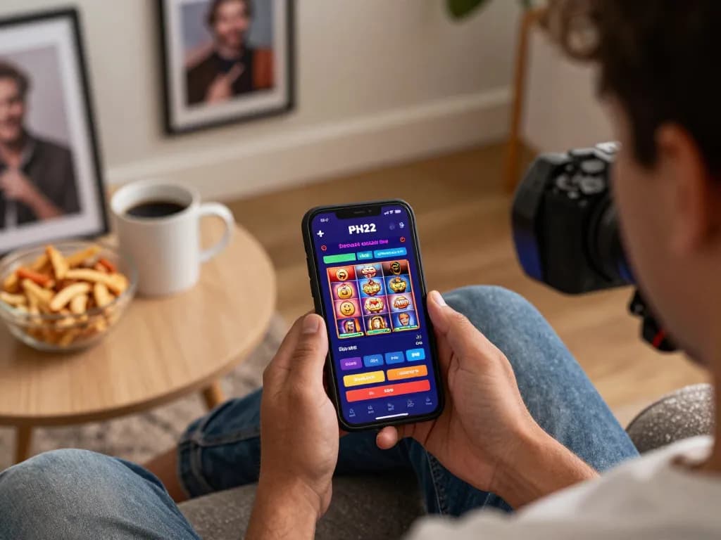 Play a thrilling slot game on the PH22 app for an immersive online gambling experience.