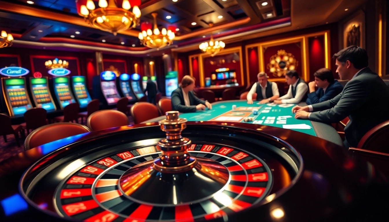 Players enjoying an exciting game of poker at PG88's vibrant casino table.